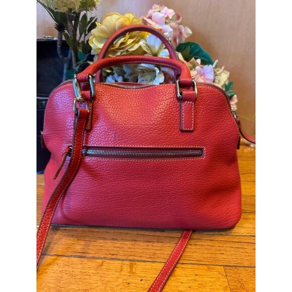 AS IS DOONEY AND BOURKE MADELINE PEBBLE LEATHER ZIP AROUND TOTE BAG (pu1100 - Picture 2 of 10